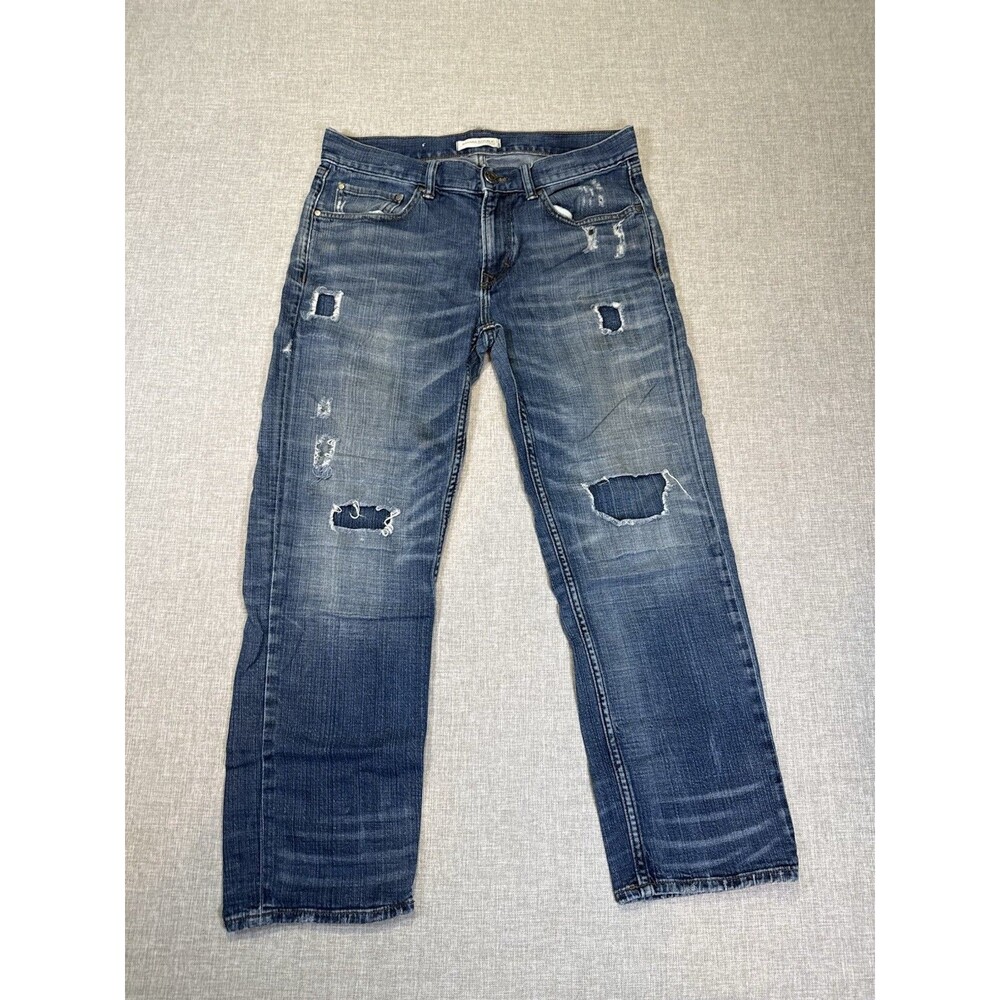 Banana Republic Boyfriend Jeans Distressed Patchwork 29
